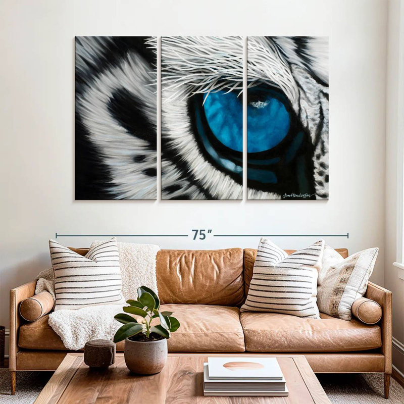 Brampt Blue Tiger Eye, 42" H x 65" W