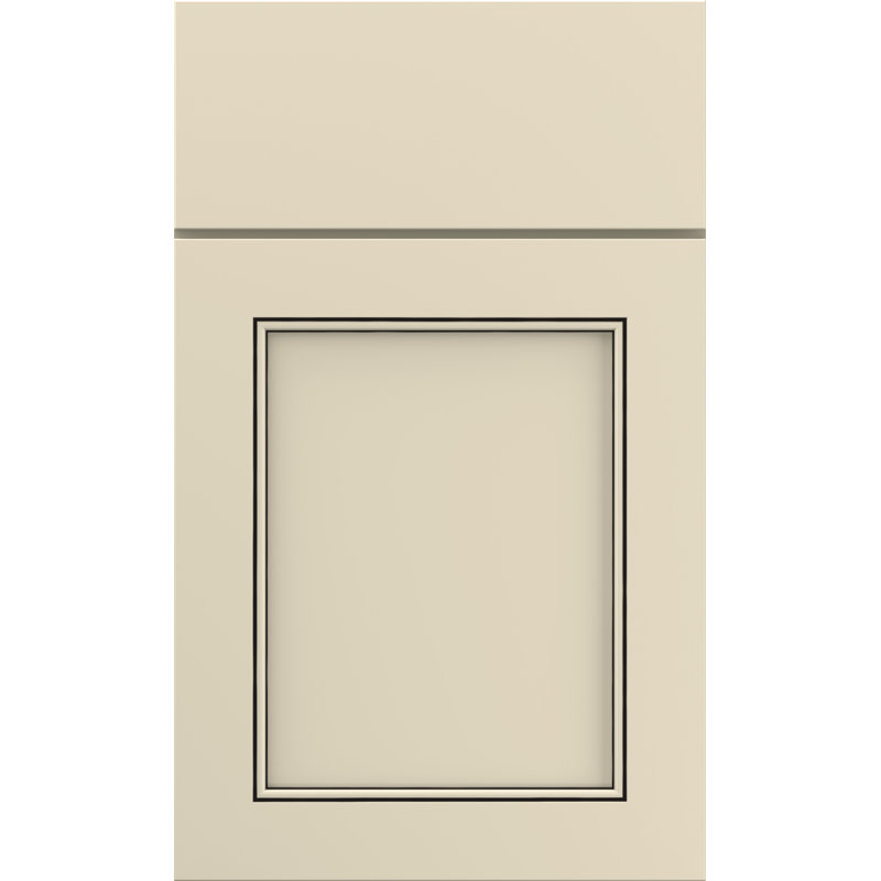 Dwelling Dryden Door Sample, Maple, True White w/Stone Glaze