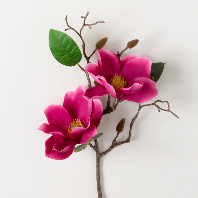 Magnolia artificiel Sullivans blanc H 26 po, Rose