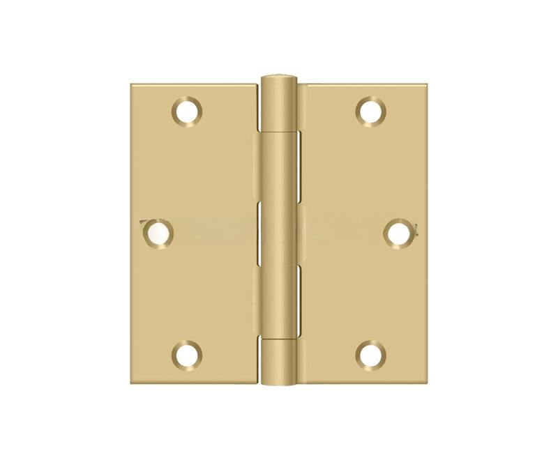 Steel Hinge, Brushed Brass
