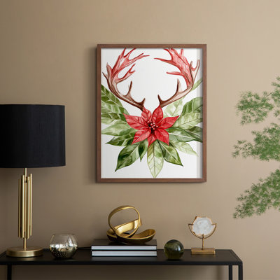 «Christmas Holiday Art DCCCL III», reproduction d'art encadrée - bois massif