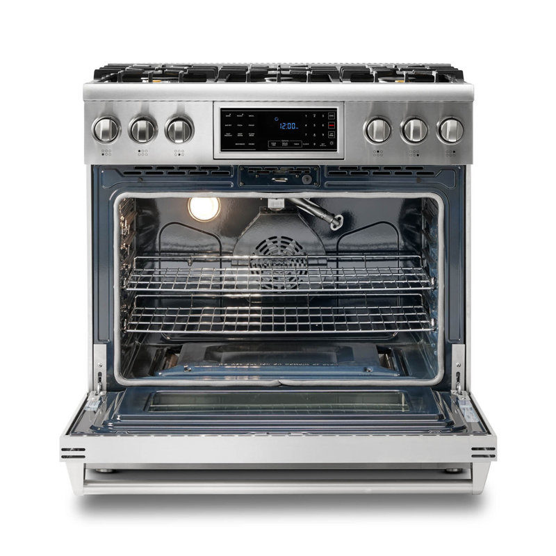 Thor Kitchen 36" 6 Cubic Feet Smart Natural Gas Free Standing Range with 6 Burners