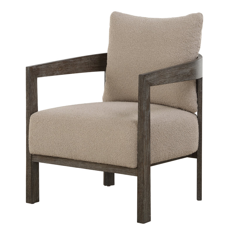 Dewanna Sand Fabric Accent Chair
