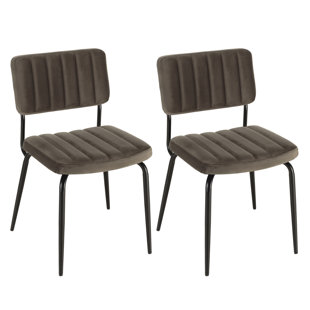 AGATHE 49cm H Metal Side Chair in Grey