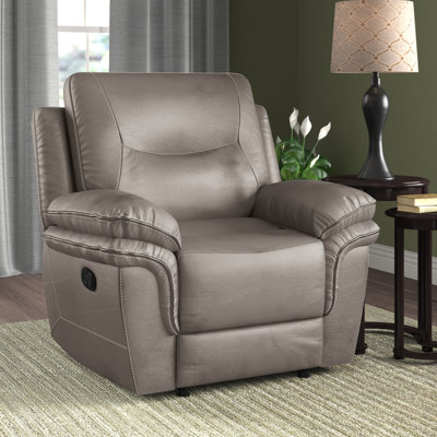 Fauteuil inclinable manuel standard en faux cuir Alejandrina