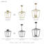 Luminaire suspendu géométrique 1 lumière Howington-1859147115