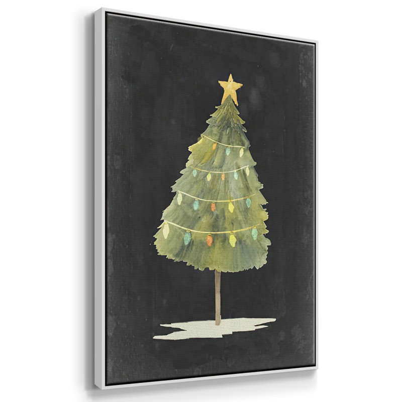 Lueur de Noël I, H 25 po x l 17 po x P 1,5 po, Blanc