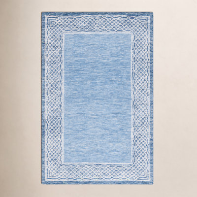 Hand-Tufted Geometric Wool Rug