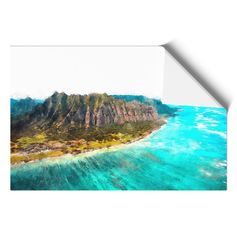 View Of Honolulu In Hawaii - No Frame Print, 21cm H x 30cm W x 0.1cm D