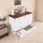 Solid Pine Murphy Bed Chest With Charging Station And Large Storage Drawer