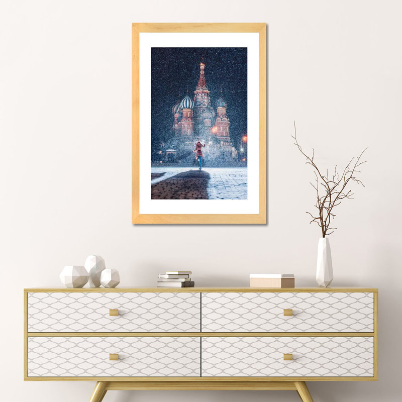 « Such Fairytale » par Hobopeeba-impression, H 24 po x l 16 po x P 1 po, Toile avec cadre en bois beige, Blanc