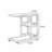 25.59" Brown Solid Wood Rectangular Coffee Table