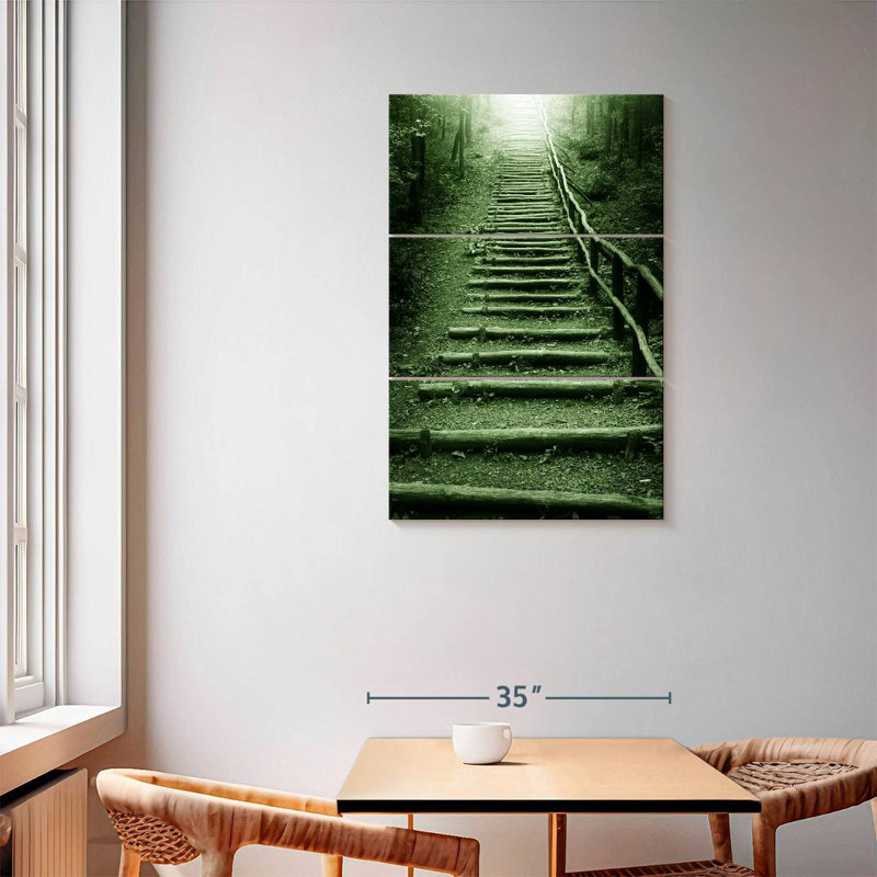 Lilie Forest Staircase, 57" H x 36" W