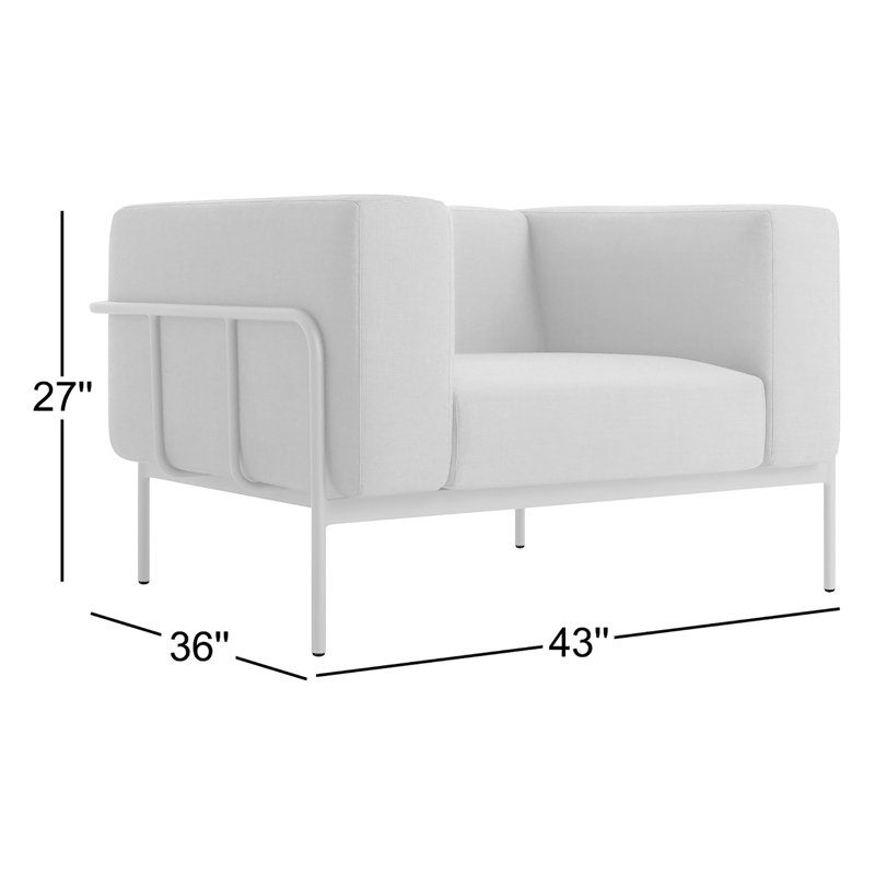 Cache Outdoor Lounge Chair, Dark Gray