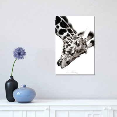Giraffe 1 Piece Wrapped Canvas Wall Art