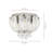 3-Light 11.8 in. Modern Round Glam Crystal Flush Mount