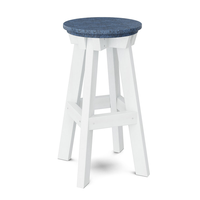 Tabouret Heritage, Bleu patriote / blanc