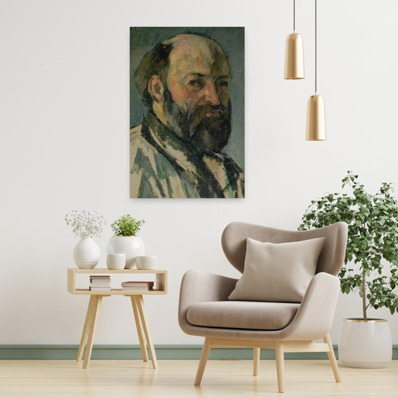 Autoportrait, vers 1877-1880. Estampe d'art mural abstrait contemporain., H 36 po x l 24 po
