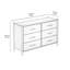 Commode 6 tiroirs Josiah