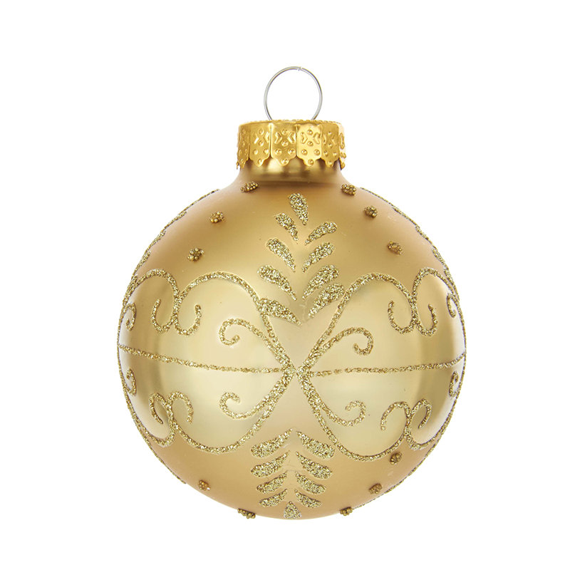 Ensemble de 12 boules en verre 60mm