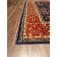 Tapis en laine et coton bleu noué à la main Original