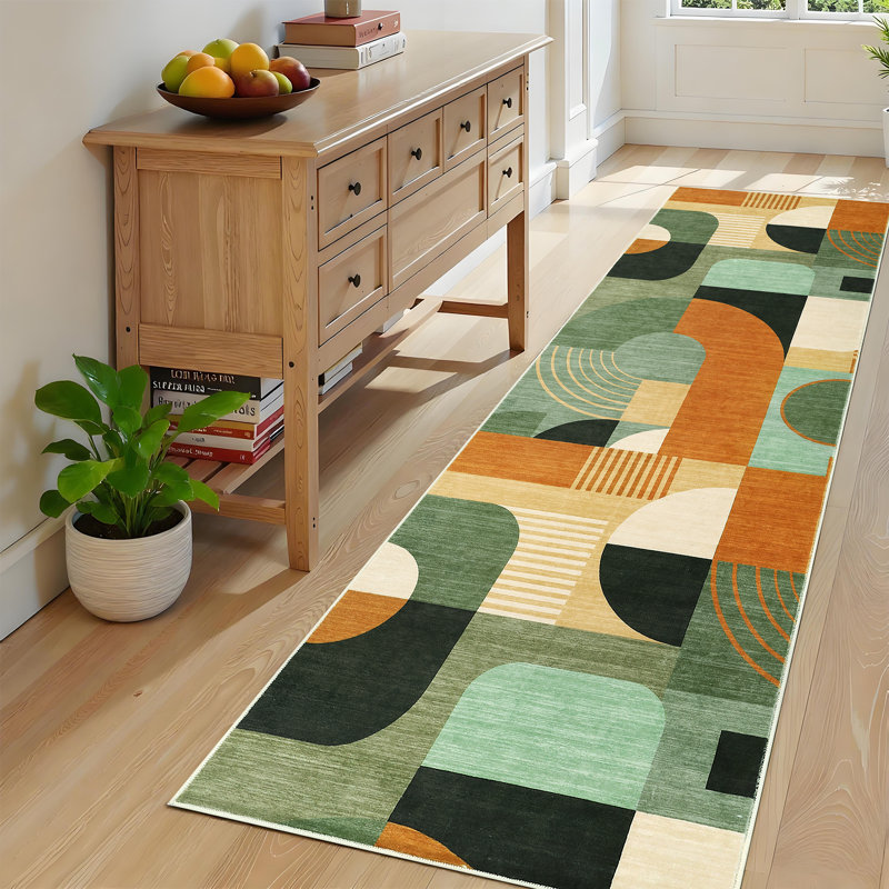 Tapis lavable à la machine Boho, Tapis de couloir 2 pi x 6 pi