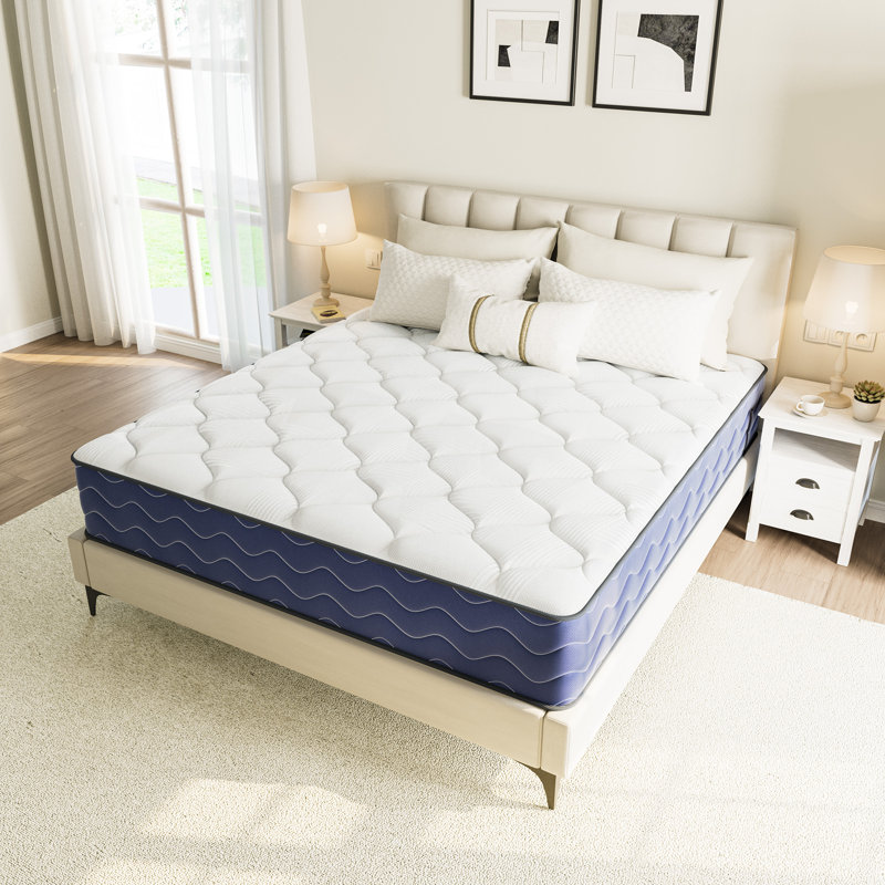 Pantela 10"/12" Anti Static Medium Cooling Gel Memory Foam Hybrid Mattress, Full, 12"