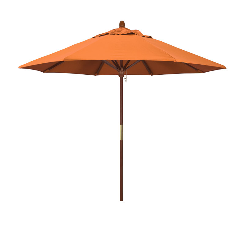 Parasol de marché octogonal 9 'x 9' Manford Austerio, Toile Sunbrella® tangerine