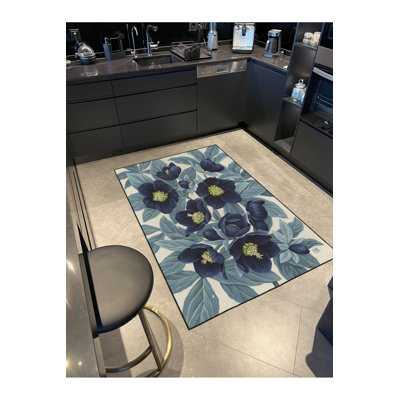 Tapis décoratif lavable Blooming