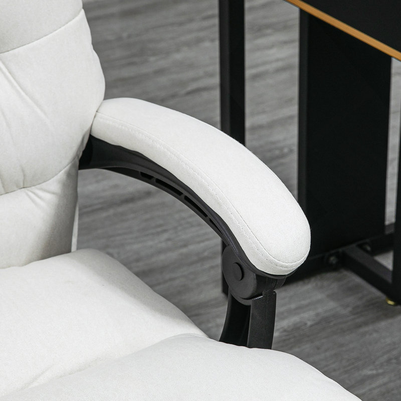 Fauteuil de bureau en microfibre à massage inclinable et chauffant, parfait pour la détente et le travail confortable