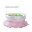Doublure personnalisée en tutu avec nom rose sur papier blanc-29543579