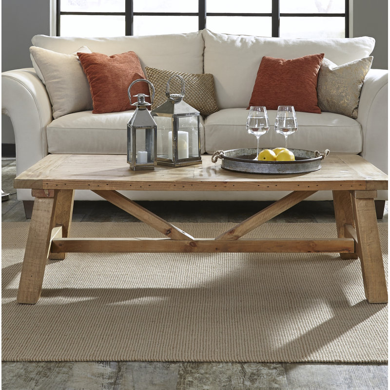 Solid Wood Four Leg Coffee Table