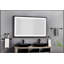 Miroir de salle de bain 72 po x 48 po à DEL avec cadre en aluminium, miroir de meuble-lavabo mural, anti-buée, mémoire, 3 couleurs, réglable en continu-38716062