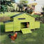 Grand poulailler en bois de 11,12 pi² avec 2 portes en libre parcours, 2 nichoirs et perchoir - cage à poulets pour l'extérieur-311480301
