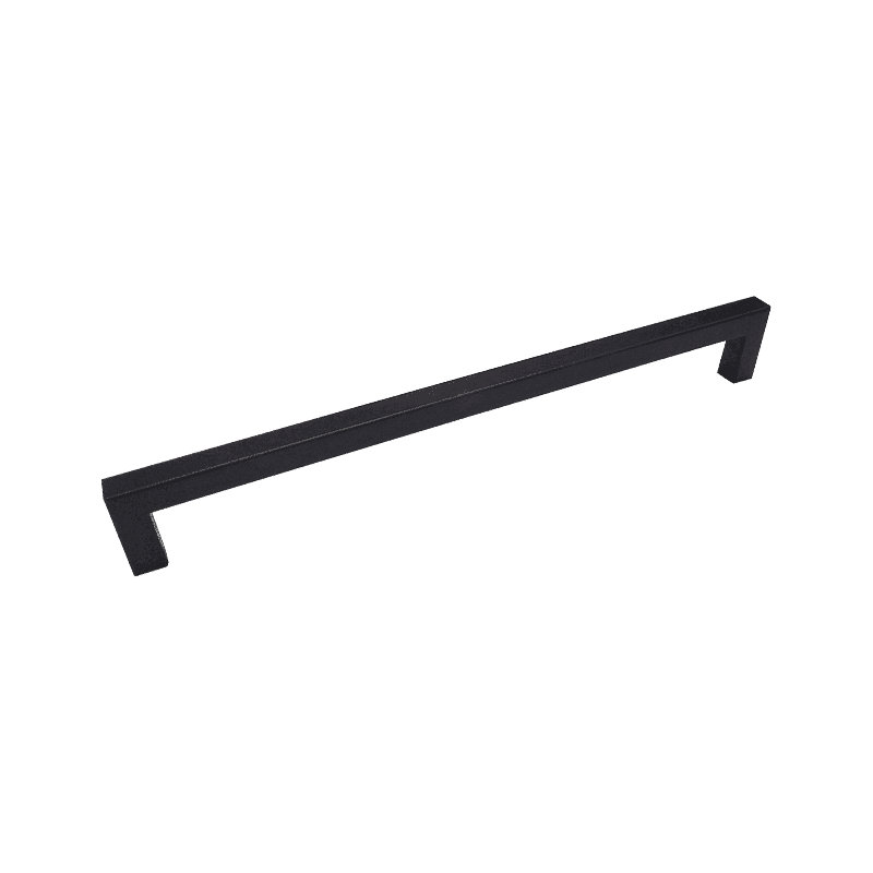 Poignée de porte / poignée d'électroménager - Barre carrée 18 "C / C 20mm x 20mm, Noir, noir, noir, noir
