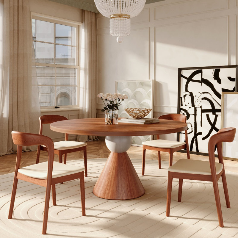 Ensemble de salle à manger Farmhouse, 29.53"H x 59"L x 59"W, 5