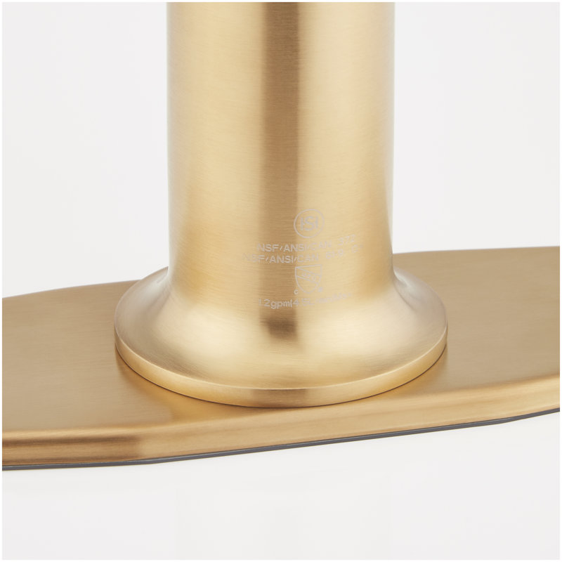 Berwyn Single-Hole Bathroom Faucet with Deck Plate - Brushed Gold, Brushed Gold