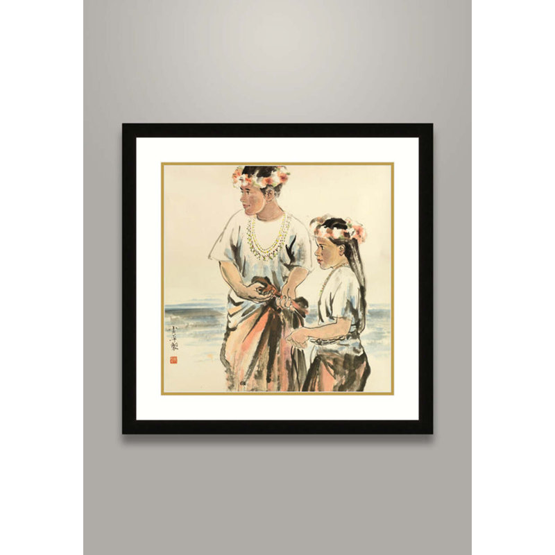 Girls By The Sea Print by Chen Xiaoping