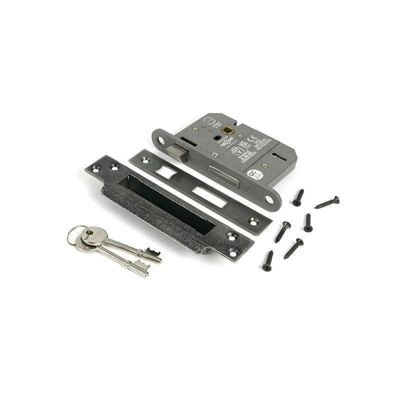 Sash Lock, Pewter Patina