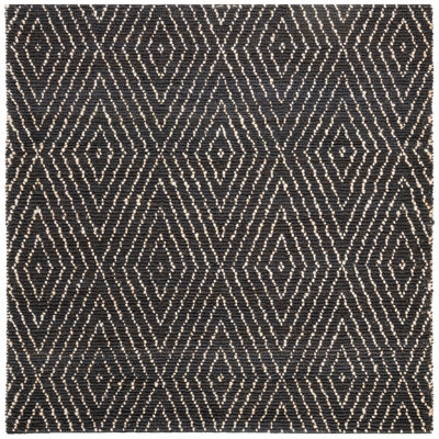 Bohemian Hand-Woven Black Area Rug