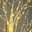 7ft. Pre-Lit Artificial White Birch Tree with 400 Warm White LED Lights