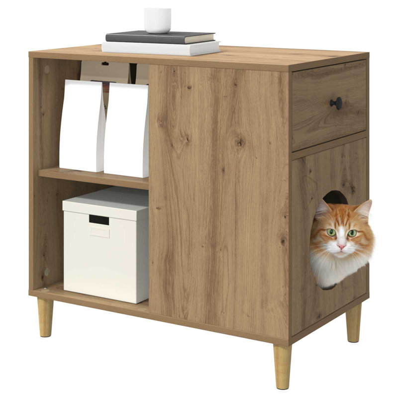 70cm H Cat Tree, Artisan Oak