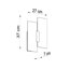 Vanille Flush Mounted Sconce