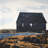 Abandoned barn Kitchen Black – Outdoor Throw Pillow with Insert, Weather-Resistant