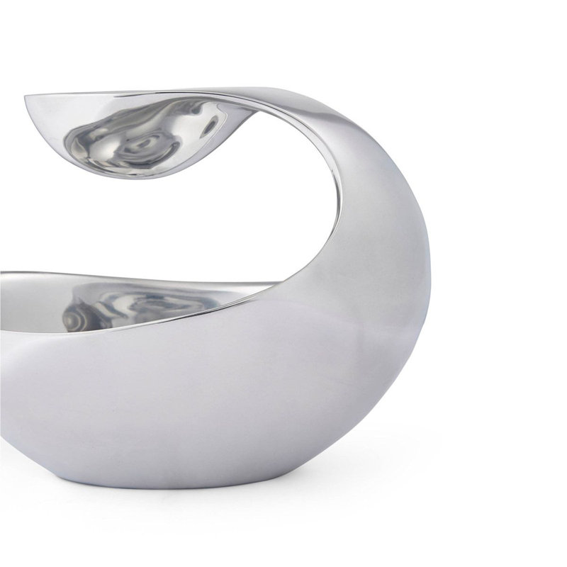 Nambe Scoop Server, 8" H x 11" W x 11" D