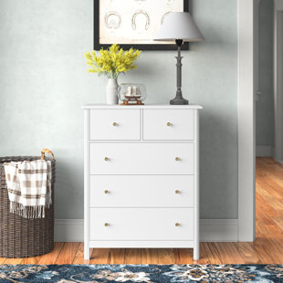 Oukaning 6 Drawer Dresser Furniture Bedroom Organizer Chest of Drawers