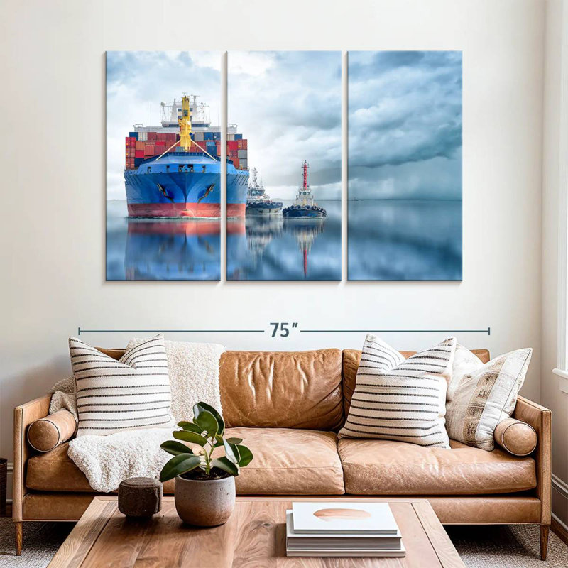 Mehar Container Cargo Ship, 42" H x 65" W