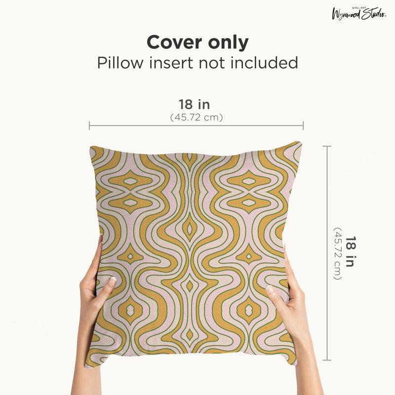 Housse de coussin géométrique en polyester