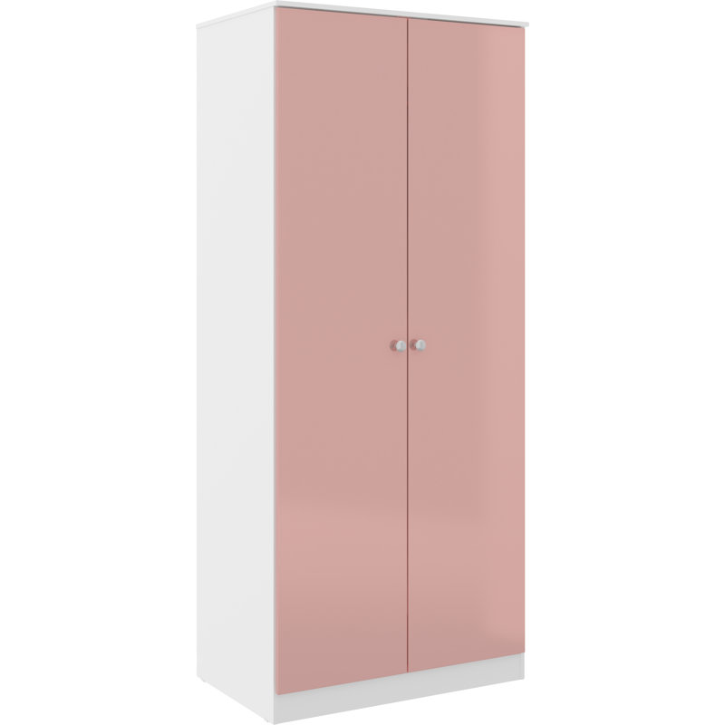 Sydnea 2 Door Wardrobe, Pink