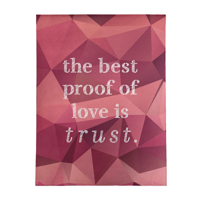 Tapis en simili-gemme love & trust quote